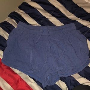 blue dress shorts size s with pockets!!